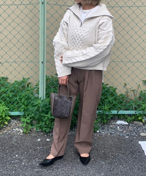 DONOBAN（ドノバン）の「花柄合皮ミニショルダーバッグ（ショルダーバッグ・レディース・ブラック/ダークグレー/キャメル・F）」の12枚目の写真