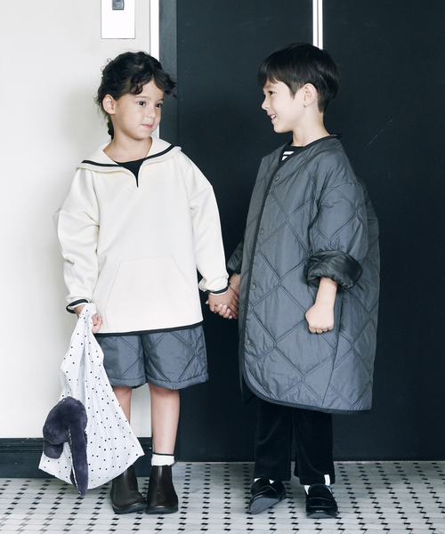 iena enfant setsuko sagittaireスタンドカラーシャツ setsuko sagittaire/セツコサジテール】コラボスタンドカラー
