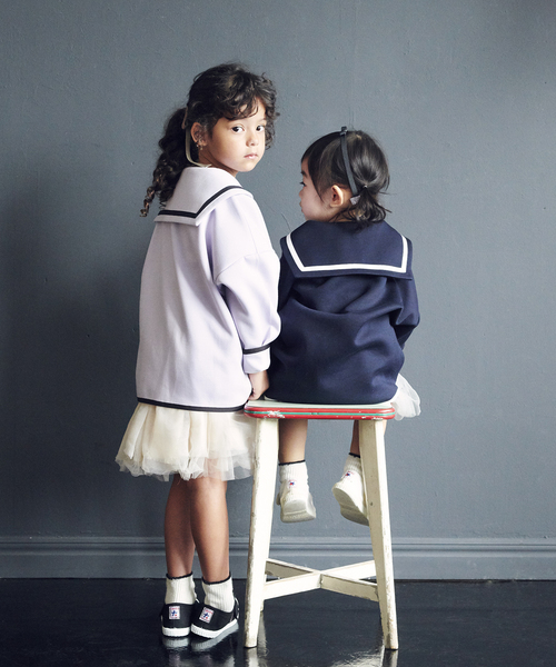 iena enfant setsuko sagittaireスタンドカラーシャツ setsuko sagittaire/セツコサジテール】コラボスタンドカラー