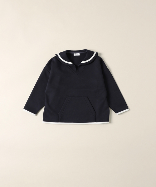 tシャツ セーラーカラー カットソー kids(90cm-140cm) レディース IENA ENFANT（イエナアンファン）の「セーラーカラー カットソー