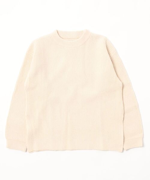 Toironier（トワロニエ）の「Toironier/トワロニエ/Rum Knit Crew/ラムニットクルーネックセーター（ニット/セーター・メンズ・ブラック/レッド/マスタード/ホワイト系2/グリーン・F）」の2枚目の写真
