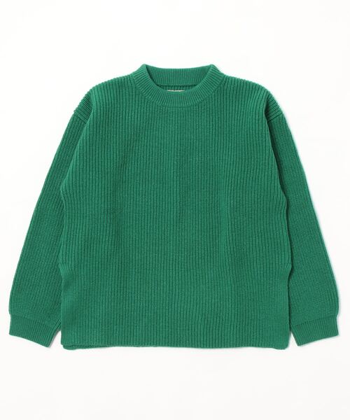 Toironier（トワロニエ）の「Toironier/トワロニエ/Rum Knit Crew/ラムニットクルーネックセーター（ニット/セーター・メンズ・ブラック/レッド/マスタード/ホワイト系2/グリーン・F）」の3枚目の写真