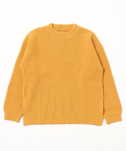 Toironier（トワロニエ）の「Toironier/トワロニエ/Rum Knit Crew/ラムニットクルーネックセーター（ニット/セーター・メンズ・ブラック/レッド/マスタード/ホワイト系2/グリーン・F）」の4枚目の写真