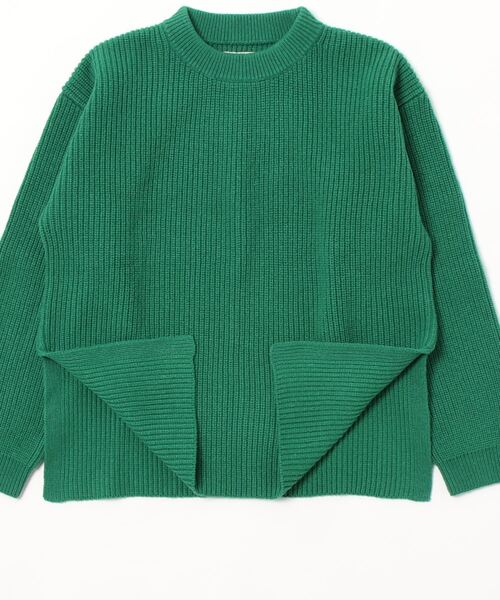 Toironier（トワロニエ）の「Toironier/トワロニエ/Rum Knit Crew/ラムニットクルーネックセーター（ニット/セーター・メンズ・ブラック/レッド/マスタード/ホワイト系2/グリーン・F）」の7枚目の写真