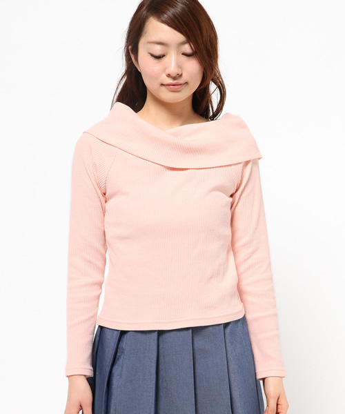 OUTLET(アウトレット)の「【who's who Chico】テレコセーラープルオーバー(Tシャツ/カットソー・レディース・ピンク・FREE)」の2枚目の写真