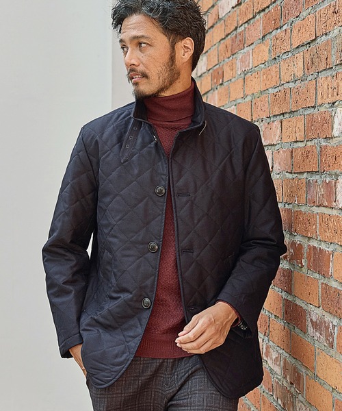 UNION STATION（ユニオンステーション）の「【EFFORTLESS】【Thinsulate/シンサレート】スタンドカラーキルティングジャケット（ブルゾン・メンズ・グレー/ネイビー・M/L/LL）」の3枚目の写真