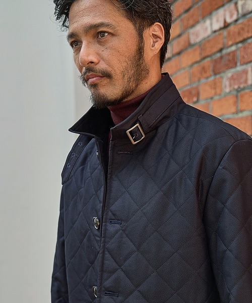 UNION STATION（ユニオンステーション）の「【EFFORTLESS】【Thinsulate/シンサレート】スタンドカラーキルティングジャケット（ブルゾン・メンズ・グレー/ネイビー・M/L/LL）」の13枚目の写真