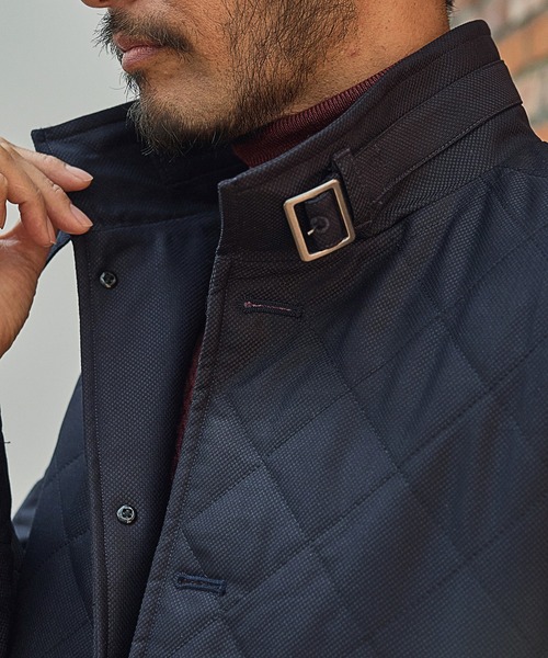 UNION STATION（ユニオンステーション）の「【EFFORTLESS】【Thinsulate/シンサレート】スタンドカラーキルティングジャケット（ブルゾン・メンズ・グレー/ネイビー・M/L/LL）」の12枚目の写真