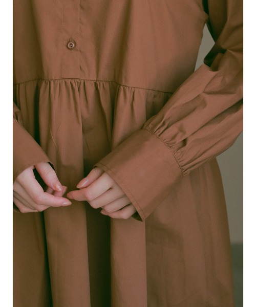 ehka sopo（エヘカソポ）の「【so4u×ehkasopo】2WAYリボンワンピース（ワンピース・レディース・ベージュ/ブラウン・ﾌﾘ-）」の4枚目の写真