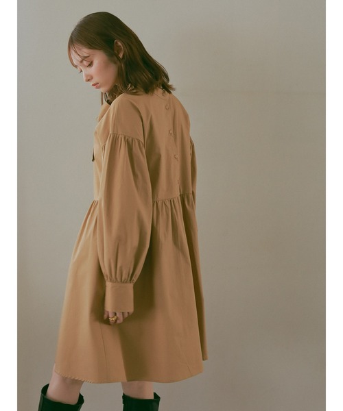 ehka sopo（エヘカソポ）の「【so4u×ehkasopo】2WAYリボンワンピース（ワンピース・レディース・ベージュ/ブラウン・ﾌﾘ-）」の22枚目の写真