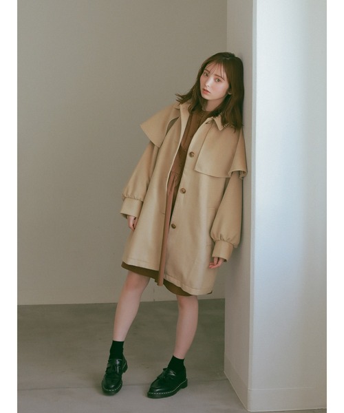 ehka sopo（エヘカソポ）の「【so4u×ehkasopo】2WAYリボンワンピース（ワンピース・レディース・ベージュ/ブラウン・ﾌﾘ-）」の6枚目の写真