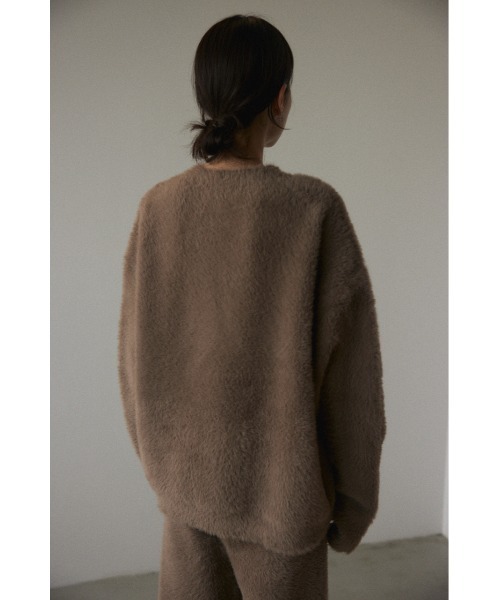 BLACK BY MOUSSY（ブラックバイマウジー）の「feather yarn tops（フェザーヤーントップス）（ニット/セーター・レディース・ベージュ/ブルー・FREE）」の20枚目の写真