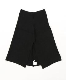 メランジニットスリットポンチョ