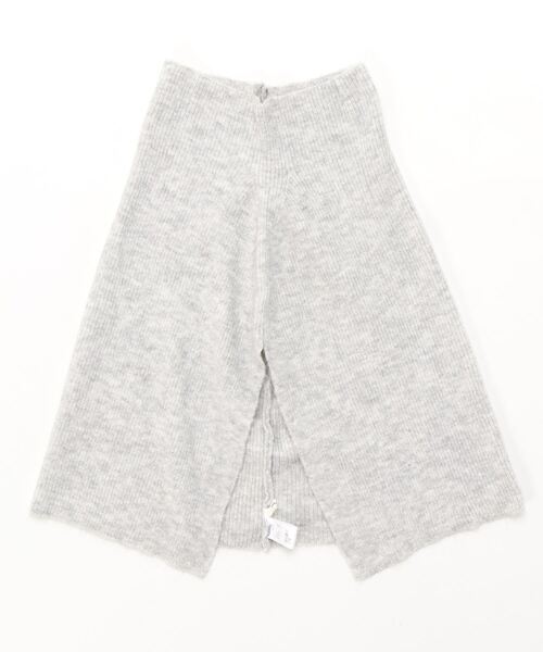 mimis（ミイーミイーズ）の「メランジニットスリットポンチョ（ストール/ショール・レディース・ブラック/ライトグレー/ライトブラウン・FREE）」の3枚目の写真