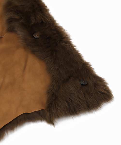 Noble（ノーブル）の「【GUSHLOW＆COLE】Toscana ストール（マフラー・レディース・ブラウン・FREE）」の6枚目の写真