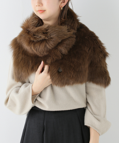 Noble（ノーブル）の「【GUSHLOW＆COLE】Toscana ストール（マフラー・レディース・ブラウン・FREE）」の15枚目の写真