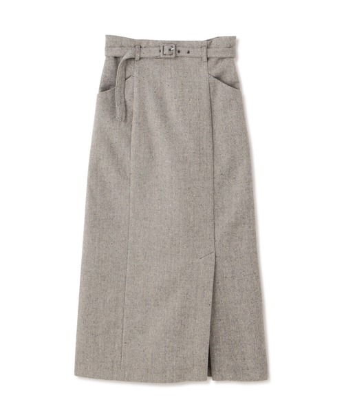 FREE'S MART（フリーズマート）の「◆[低身長サイズ/Sシリーズ]ベルト付ハイウエストナロースカート（スカート・レディース・ブラック/グリーン/グレー系その他/ベージュ系その他・SMALL/MEDIUM/X-SMALL）」の3枚目の写真