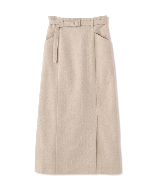 FREE'S MART（フリーズマート）の「◆[低身長サイズ/Sシリーズ]ベルト付ハイウエストナロースカート（スカート・レディース・ブラック/グリーン/グレー系その他/ベージュ系その他・SMALL/MEDIUM/X-SMALL）」の4枚目の写真