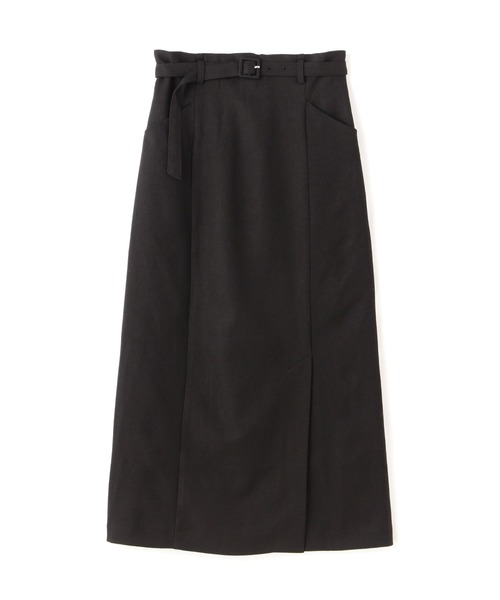 FREE'S MART（フリーズマート）の「◆[低身長サイズ/Sシリーズ]ベルト付ハイウエストナロースカート（スカート・レディース・ブラック/グリーン/グレー系その他/ベージュ系その他・SMALL/MEDIUM/X-SMALL）」の2枚目の写真