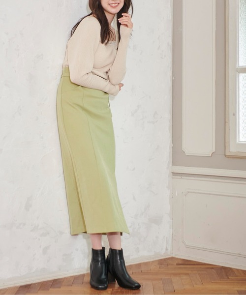 FREE'S MART（フリーズマート）の「◆[低身長サイズ/Sシリーズ]ベルト付ハイウエストナロースカート（スカート・レディース・ブラック/グリーン/グレー系その他/ベージュ系その他・SMALL/MEDIUM/X-SMALL）」の10枚目の写真