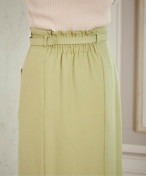 FREE'S MART（フリーズマート）の「◆[低身長サイズ/Sシリーズ]ベルト付ハイウエストナロースカート（スカート・レディース・ブラック/グリーン/グレー系その他/ベージュ系その他・SMALL/MEDIUM/X-SMALL）」の11枚目の写真