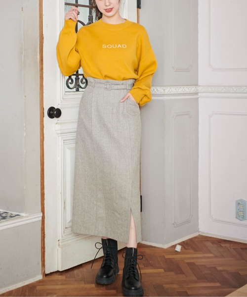 FREE'S MART（フリーズマート）の「◆[低身長サイズ/Sシリーズ]ベルト付ハイウエストナロースカート（スカート・レディース・ブラック/グリーン/グレー系その他/ベージュ系その他・SMALL/MEDIUM/X-SMALL）」の19枚目の写真