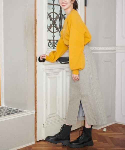 FREE'S MART（フリーズマート）の「◆[低身長サイズ/Sシリーズ]ベルト付ハイウエストナロースカート（スカート・レディース・ブラック/グリーン/グレー系その他/ベージュ系その他・SMALL/MEDIUM/X-SMALL）」の14枚目の写真