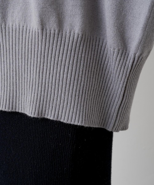 PUAL CE CIN（ピュアルセシン）の「ロゴインターシャニットプルオーバー（ニット/セーター・レディース・ベージュ/グレー・FREE）」の16枚目の写真