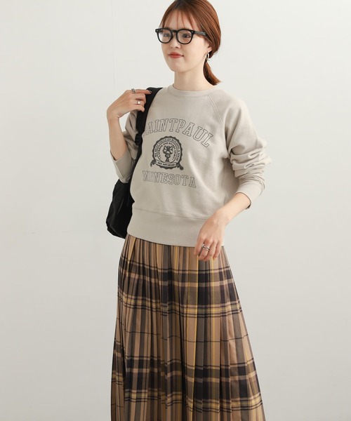 URBAN RESEARCH ドアーズ　カレッジロゴスウェットプルオーバー♪ URBAN RESEARCH DOORS（アーバンリサーチドアーズ）の「カレッジ