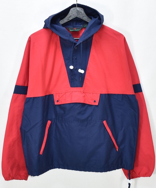 Abercrombie&Fitch(アバークロンビーアンドフィッチ)の「【ヴィンテージ古着】80's ABERCROMBIE&FITCH / アバクロンビー&フィッチ アノラックパーカー(ブルゾン・メンズ・レッド・MEDIUM)」の1枚目の写真