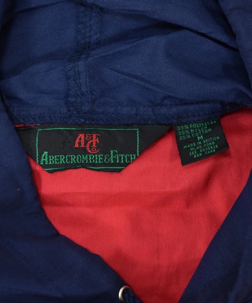 Abercrombie&Fitch(アバークロンビーアンドフィッチ)の「【ヴィンテージ古着】80's ABERCROMBIE&FITCH / アバクロンビー&フィッチ アノラックパーカー(ブルゾン・メンズ・レッド・MEDIUM)」の2枚目の写真
