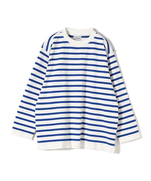 Coohem（コーヘン）の「【SHIPS別注】COOHEM:ウェーブコットンバスクプルオーバー（ニット/セーター・レディース・ブルー/イエロー/ブラック・ONE SIZE）」の4枚目の写真