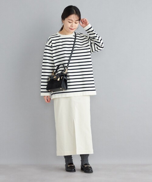 Coohem（コーヘン）の「【SHIPS別注】COOHEM:ウェーブコットンバスクプルオーバー（ニット/セーター・レディース・ブルー/イエロー/ブラック・ONE SIZE）」の20枚目の写真