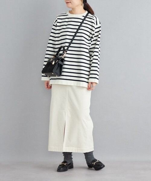 Coohem（コーヘン）の「【SHIPS別注】COOHEM:ウェーブコットンバスクプルオーバー（ニット/セーター・レディース・ブルー/イエロー/ブラック・ONE SIZE）」の21枚目の写真