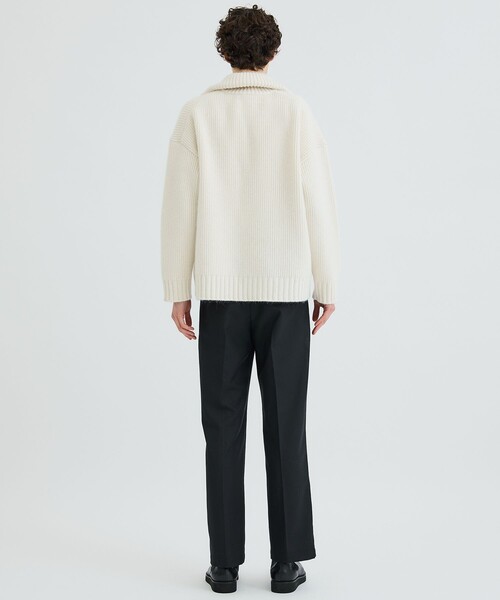 CITY - 新品タグ付き【CITY】ウールカシミヤハーフジップニット city（シティ）の「AZE HALF ZIP KNIT/アゼハーフジップニット