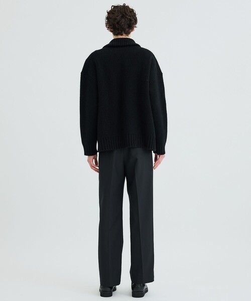 city（シティ）の「AZE HALF ZIP KNIT/アゼハーフジップニット（ニット/セーター・メンズ・ホワイト/ブラック・1/2）」の21枚目の写真
