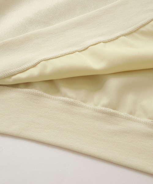 MONO-MART（モノマート）の「ハーフジップ ビッグカラー ルーズブラッシュドプルオーバー（スウェット・メンズ・グレイッシュベージュ/ブラック/ブラウン/アイボリー/オリーブ/ネイビー/ライトブルー/ライトグレー/チャコール/ダークグリーン/ダークグレー/パープル/ダークブラウン・M/L）」の20枚目の写真