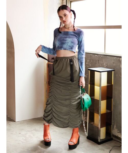 EVRIS（エヴリス）の「バックルデザインプラットフォームサンダル（サンダル・レディース・ブラック/オレンジ・SMALL/MEDIUM/LARGE）」の9枚目の写真