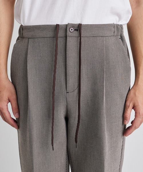 CIAOPANIC TYPY（チャオパニックティピー）の「□ボンディング千鳥タックワイドテーパードパンツ（スラックス・メンズ・ブラウン/キャメル/ブラック・S/M/L）」の13枚目の写真