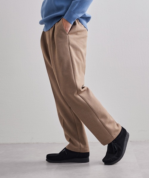 CIAOPANIC TYPY（チャオパニックティピー）の「□ボンディング千鳥タックワイドテーパードパンツ（スラックス・メンズ・ブラウン/キャメル/ブラック・S/M/L）」の15枚目の写真