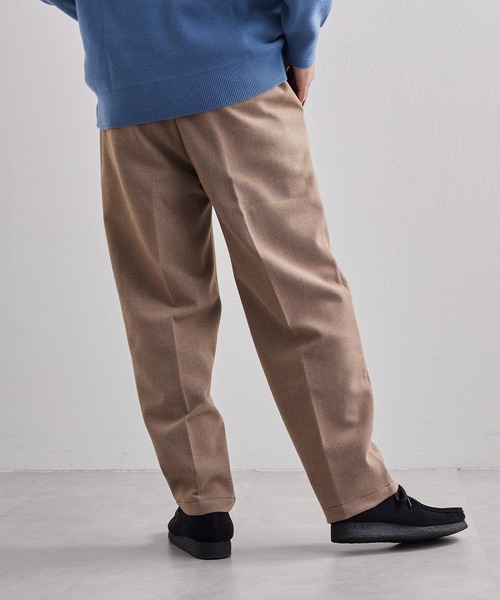 CIAOPANIC TYPY（チャオパニックティピー）の「□ボンディング千鳥タックワイドテーパードパンツ（スラックス・メンズ・ブラウン/キャメル/ブラック・S/M/L）」の10枚目の写真