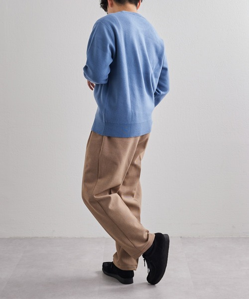 CIAOPANIC TYPY（チャオパニックティピー）の「□ボンディング千鳥タックワイドテーパードパンツ（スラックス・メンズ・ブラウン/キャメル/ブラック・S/M/L）」の6枚目の写真