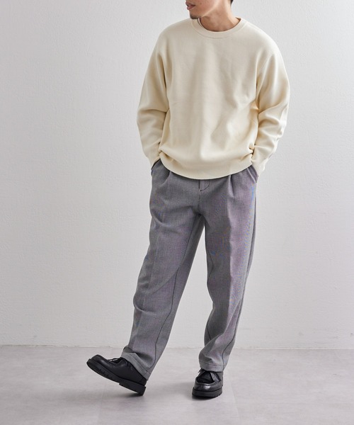 CIAOPANIC TYPY（チャオパニックティピー）の「□ボンディング千鳥タックワイドテーパードパンツ（スラックス・メンズ・ブラウン/キャメル/ブラック・S/M/L）」の9枚目の写真