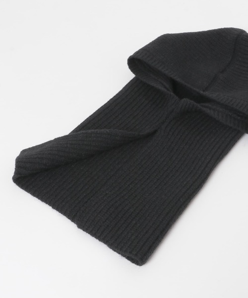 NON MERCI バラクラバ ニットキャップ black means BASICKS - 【ラスト1点】Bear Balaclava / ベアーバラクラバ