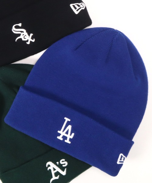 NEW ERA(ニューエラ)の「ニューエラ ニット帽 MLB NYLA(ニットキャップ/ビーニー・メンズ・ブルー/ネイビー/ブラック/グリーン・FREE)」の4枚目の写真