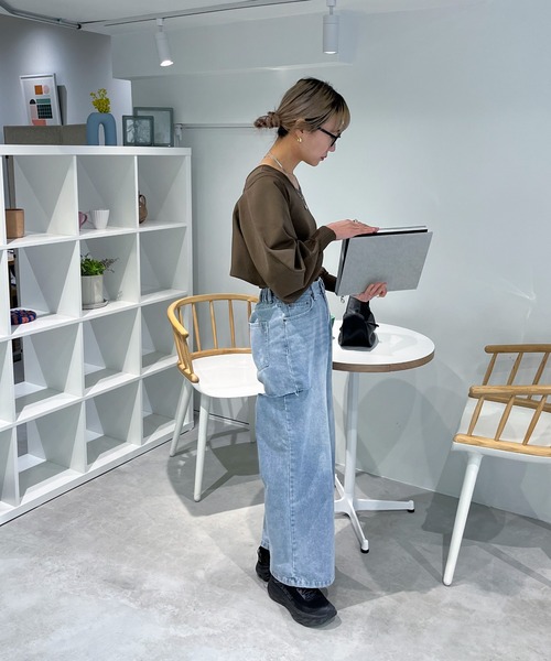 feepur(フェピュール)の「【ハンドウォッシャブル】ライトウェイトショートボレロ×タンクSET(カーディガン/ボレロ・レディース・チャコールグレー/ブルー/ブラック/ベージュ/ブラウン・MEDIUM)」の15枚目の写真