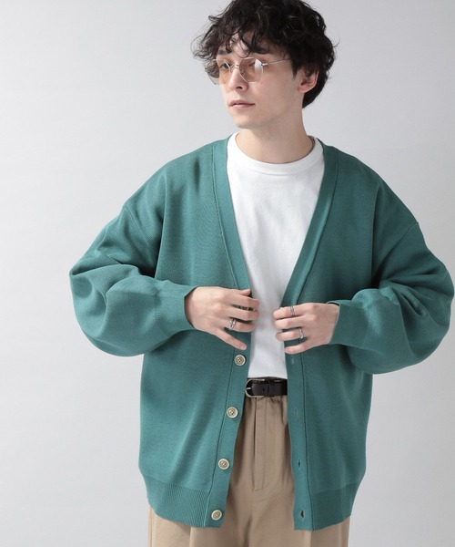 RAGEBLUE(レイジブルー)の「ミラノリブニットカーディガン(カーディガン/ボレロ・メンズ・ダークグレー/グリーン系その他/ブルー系その他/グリーン/オフホワイト・MEDIUM/LARGE)」の15枚目の写真