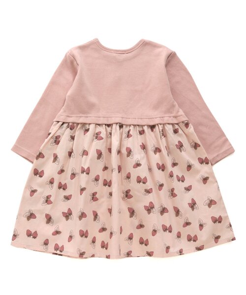 Seraph（セラフ）の「SWEET Strawberryドッキングワンピース（ワンピース・キッズ・ネイビー/ピンク・80/90/95/100/110/120/130/140）」の8枚目の写真