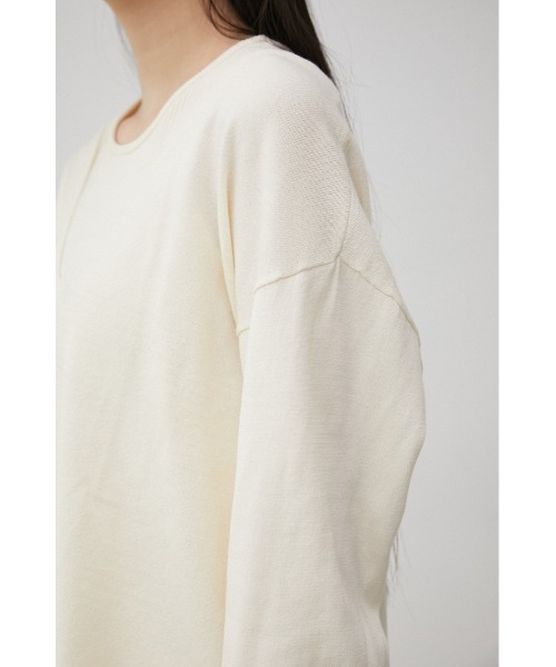 AZUL by moussy（アズールバイマウジー）の「2WAY LAYERED DEEP V/N TOPS/2WAYレイヤードディープブイネックトップス（シャツ/ブラウス・レディース・ブラック/オフホワイト/オレンジ・SMALL/MEDIUM）」の11枚目の写真