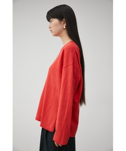 AZUL by moussy（アズールバイマウジー）の「2WAY LAYERED DEEP V/N TOPS/2WAYレイヤードディープブイネックトップス（シャツ/ブラウス・レディース・ブラック/オフホワイト/オレンジ・SMALL/MEDIUM）」の20枚目の写真
